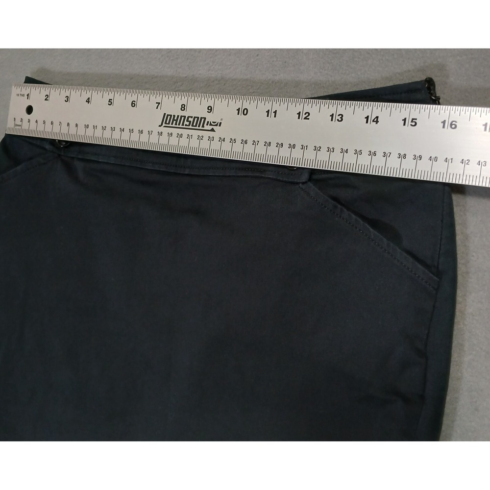 Women's Vintage Dolce&Gabbana Velvet Pencil‎ Black Skirt - Size 28/42 - Picture 4 of 10